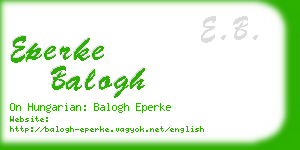 eperke balogh business card